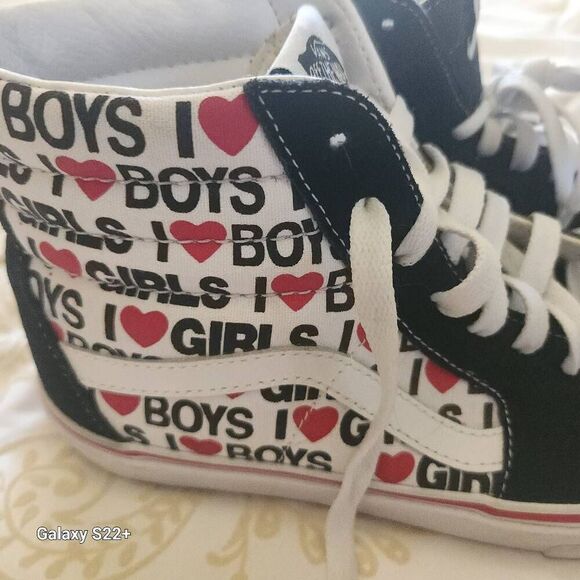 Vans skateboard Off The Wall "Love Boys and Girls" high top sneakers - Picture 6 of 7